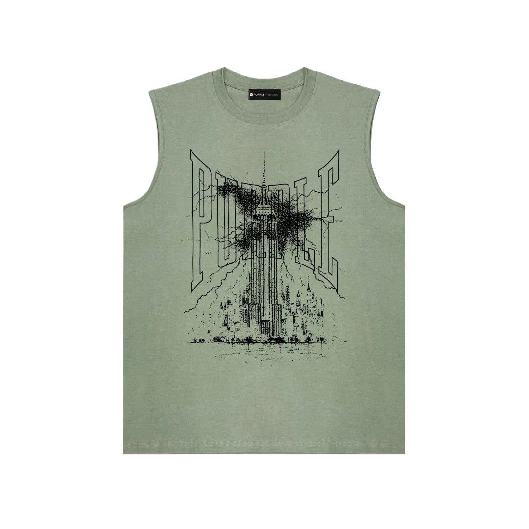 Sleeveless T-shirt Vest