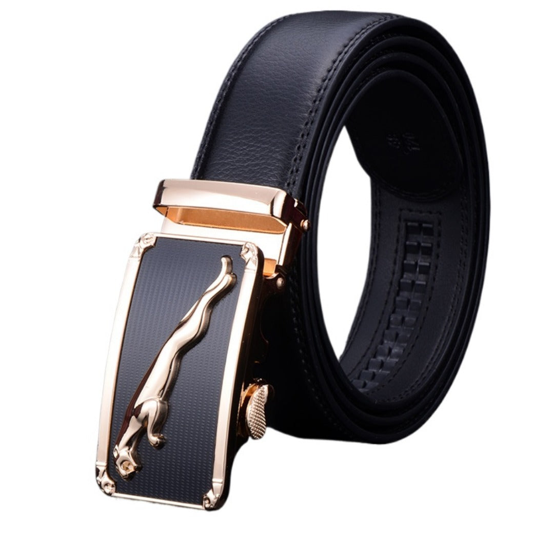 Timeless Leather Belt with Adjustable Buckle