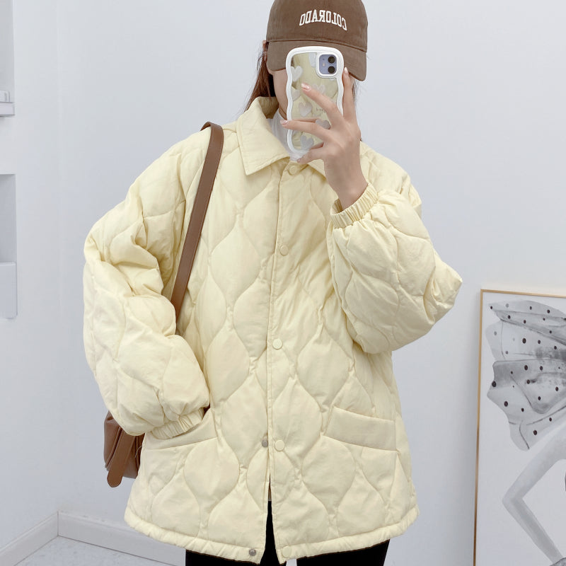 Down Jacket Women's Clothing Light Thin Loose Autumn and Winter