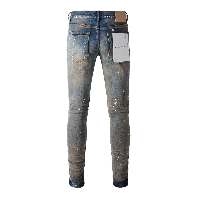 Make Old New Mens Personality Fashion Jeans 9012