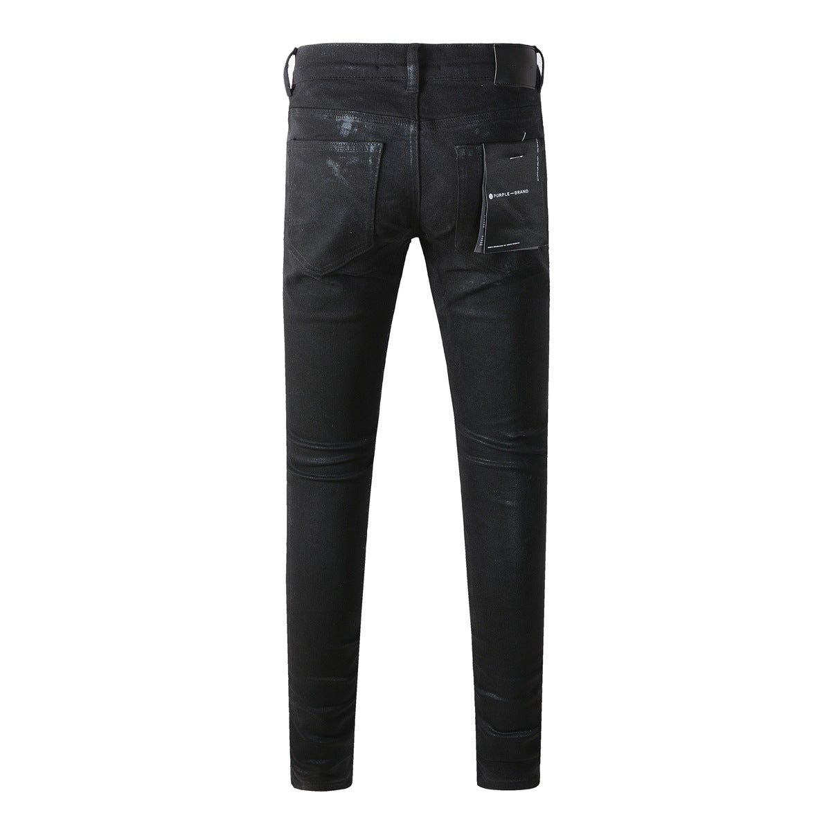 Fashion-Forward Black Jeans 9082 with Innovative Layered Design for a Bold Statement