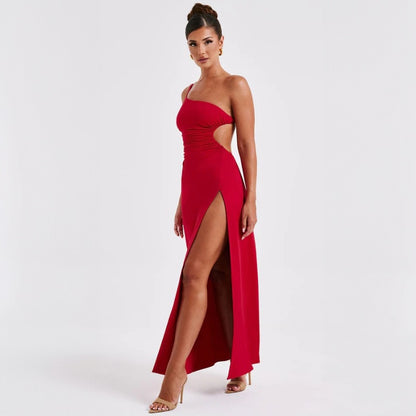 New Tie-Back Open-Back Sexy Split Long Skirt Dress