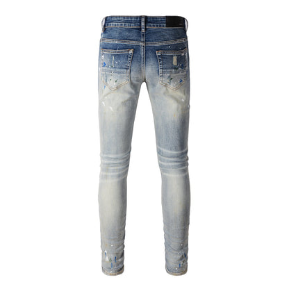 New Jeans Mens Splash-ink Personality Fashion Jeans