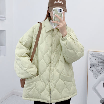 Down Jacket Women's Clothing Light Thin Loose Autumn and Winter