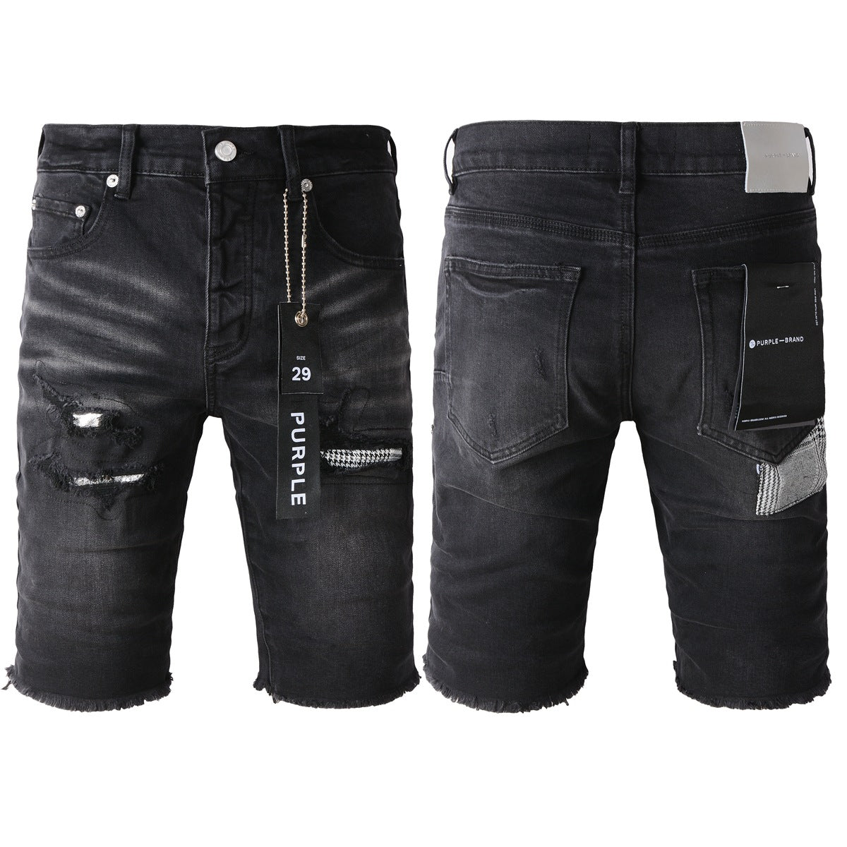 Black Jean Shorts 5001 with Classic Style and Comfortable Fit