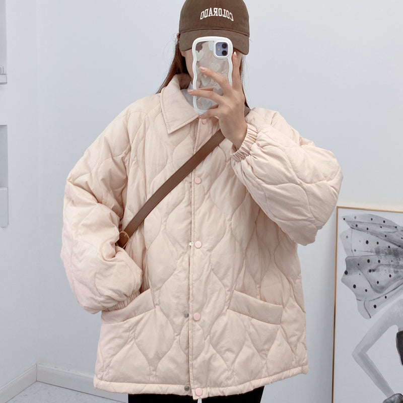 Down Jacket Women's Clothing Light Thin Loose Autumn and Winter