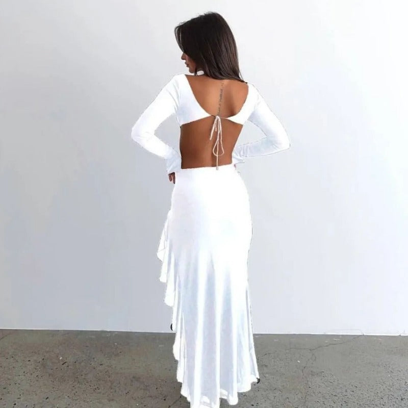 New Sexy Fashionable Hollow Out Bandeau Backless Slim Fit High Waist Dress D1992626